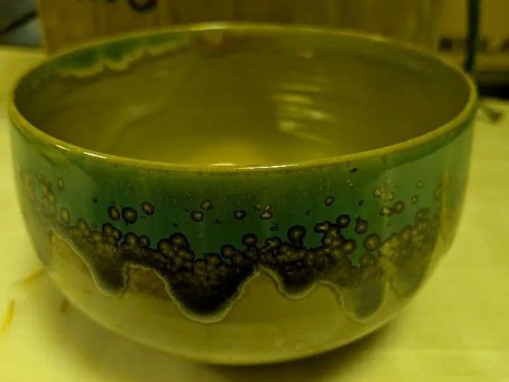 上野焼の抹茶茶碗 木箱付き