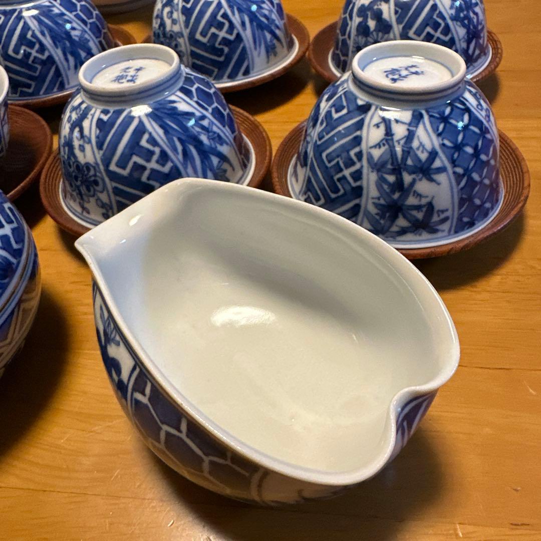 煎茶器セット　平安光抱　茶櫃入り