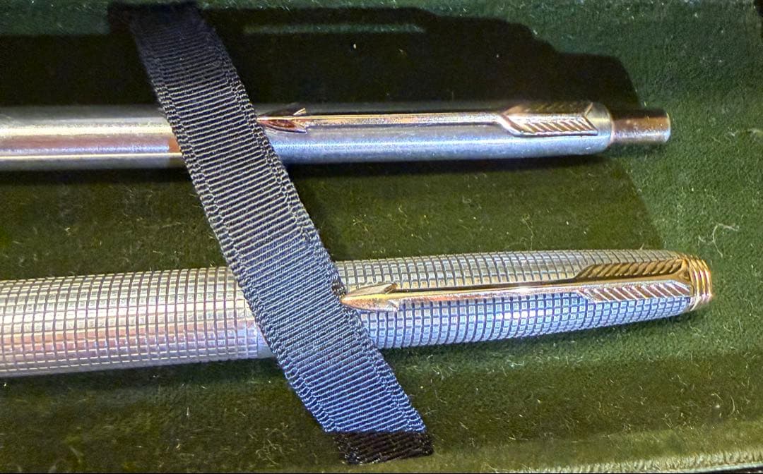 Parker 75 Ciselé 万年筆 XF ＋ Parkerボールペン