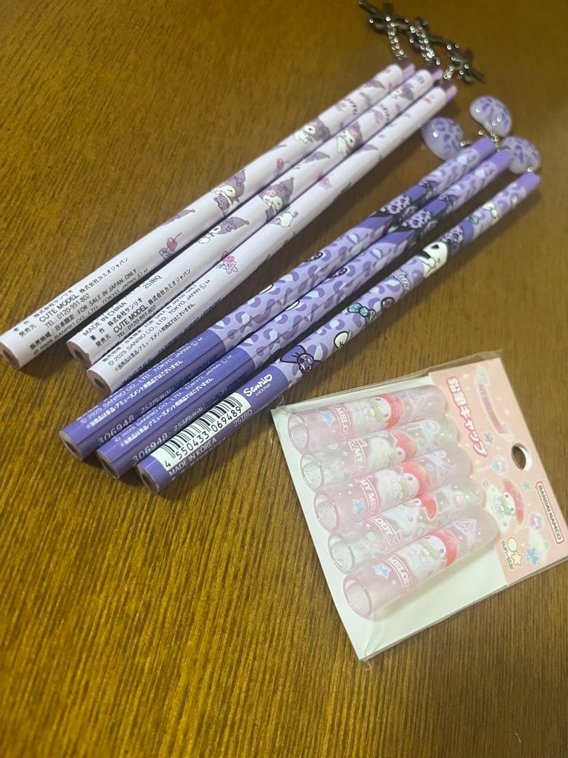 サンリオ文房具　まとめ売り　チャーム　においつき　六角　丸型