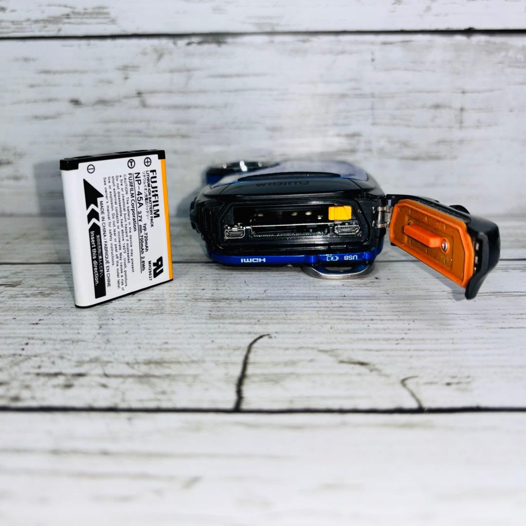 【動作良好】富士フイルム デジタルカメラ FINEPIX XP80 ブルー