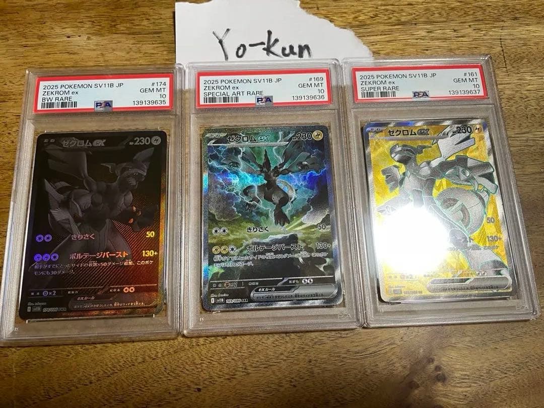 【ゼクロムEX】BWR SAR SR【PSA10】【連番】ワンオーナー品